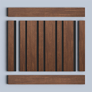 Hiwood Стеновые панели Hiwood цветные LV133 BR396K черный коричневый